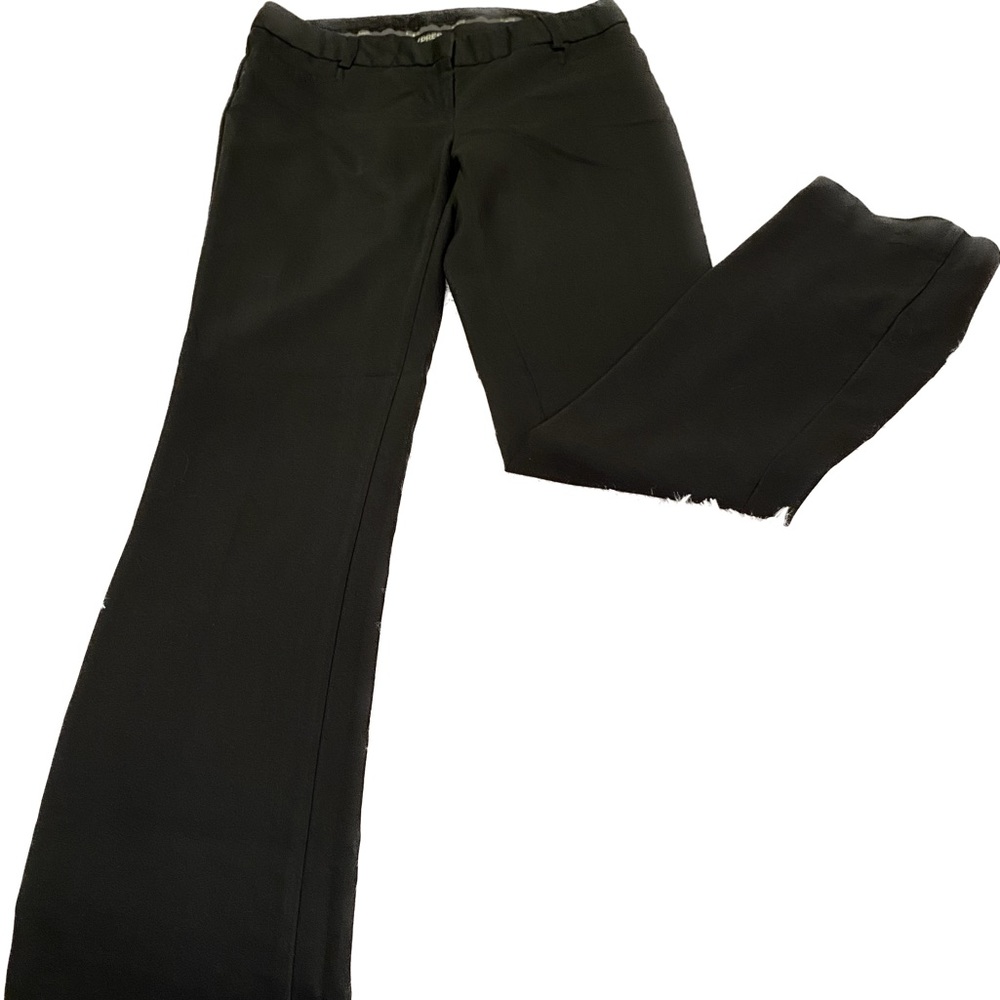Express Slim Fit Flare Black Dress Pants Women